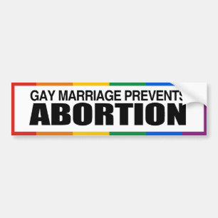 GAY MARRIAGE FÖRHINDRAR ABORTION -.png Bildekal