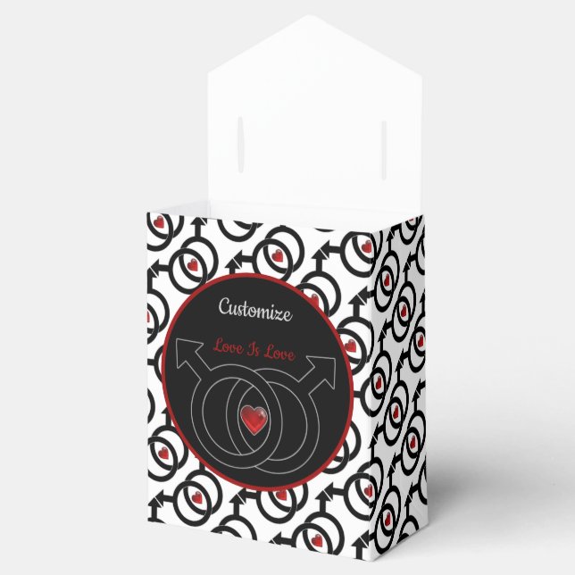 Gay Marriage Kärlek är Kärlek White Tält Favoritbo Presentaskar (Öppnad)