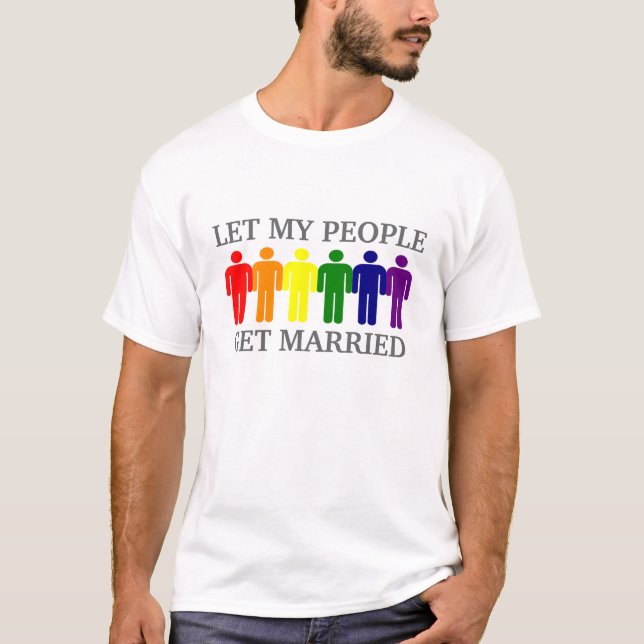Gay Marriage Låt mitt folk gifta sig Tröja (Framsida)