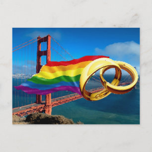 Gay Marriage San Francisco Vykort