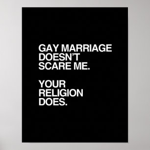 GAY MARRIAGE SKRÄMMER INTE MIG -.png Poster