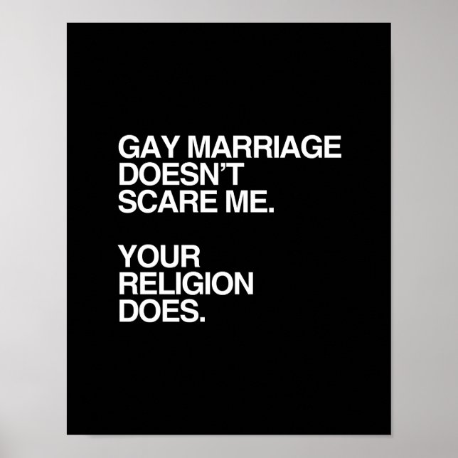 GAY MARRIAGE SKRÄMMER INTE MIG -.png Poster (Framsidan)