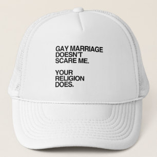 GAY MARRIAGE SKRÄMMER INTE MIG TRUCKERKEPS