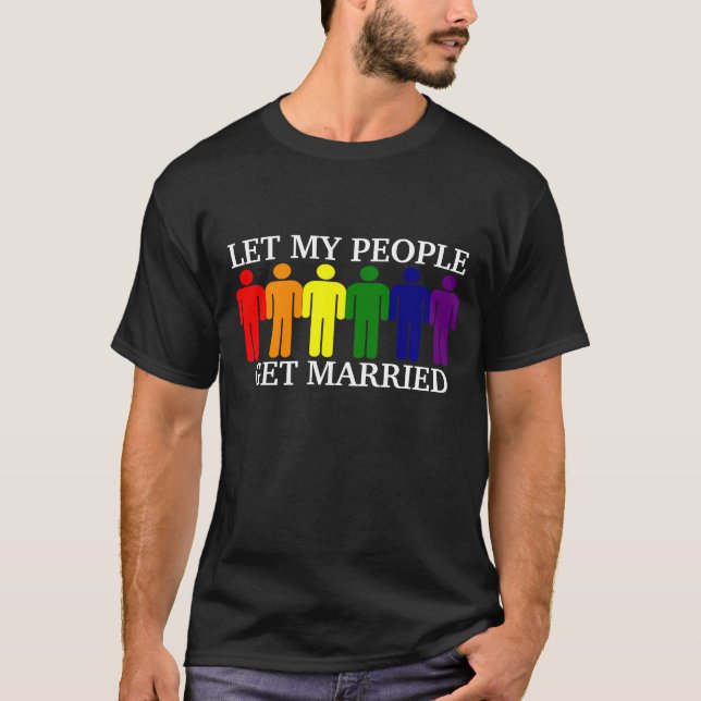 Gay Marriage Support T Shirt (Framsida)