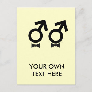 Gay Marriage T-shirt Vykort