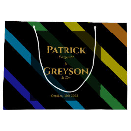 Gay Men Wedding Elegant Rainbow