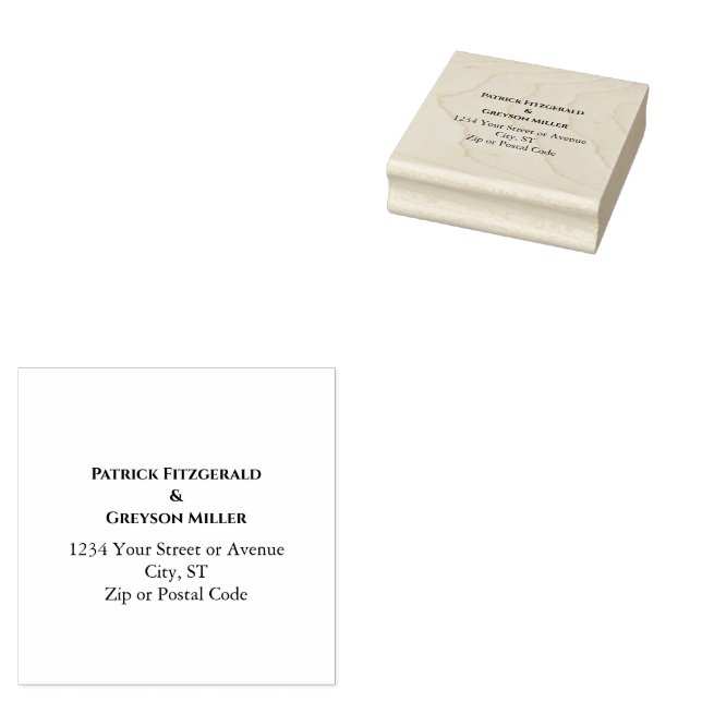 Gay Men Wedding Elegant Rainbow Stämpel (Stämplad)