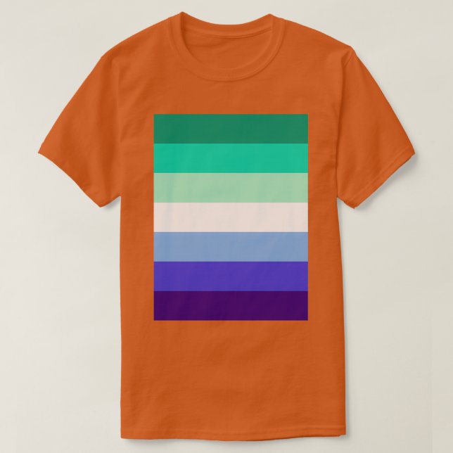 Gay MLM Flagga T Shirt (Design framsida)