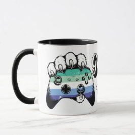 Gay MLM Pride Game On Tiger Paw Controller Mugg 26