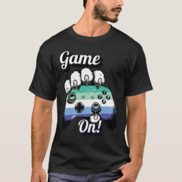 Gay MLM Pride Game On Tiger Paw Controller T-shirt