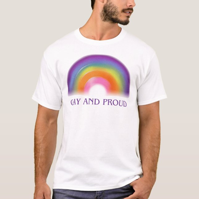 Gay och stolt t shirt (Framsida)