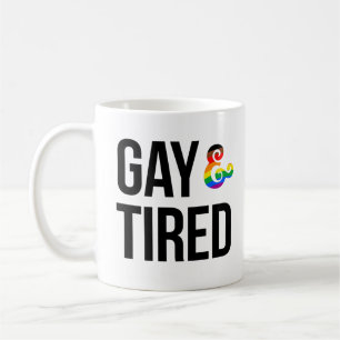 Gay och Tired Kaffemugg