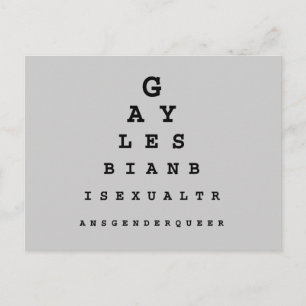 Gay Öga-diagram Vykort