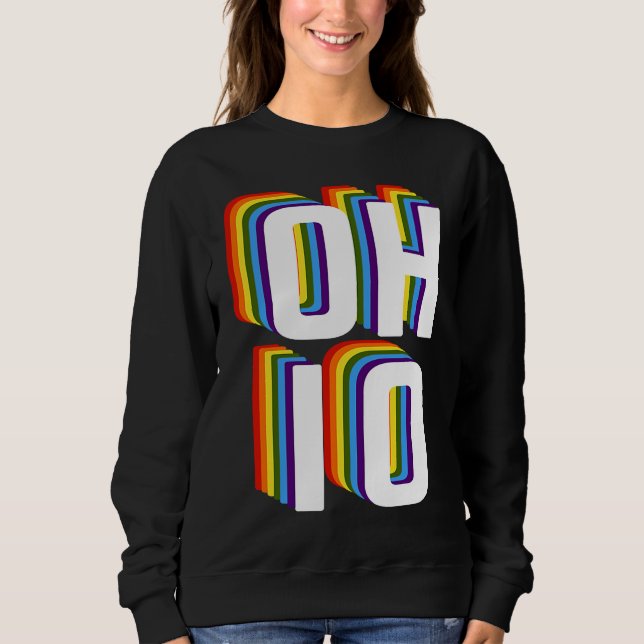 Gay Ohio Pride LGBTQ, Gay Pride Month , Gay Ohio R T Shirt (Framsida)