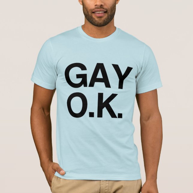 GAY OK -.png T-shirt (Framsida)