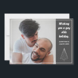 Gay Olde jul-Helgdag för HGBTQ-kretskort Julkort<br><div class="desc">Gratulera till kärlek och önska vänner och familj lycka till med detta julkort i personlig. Lägg till ditt foto- och anpassningsbar-meddelande på baksidan.</div>