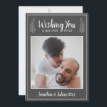 Gay Olde-juljuljuljuljuljuljuljulen Julkort<br><div class="desc">Gratulera till kärlek och önska vänner och familj lycka till med detta julkort i personlig. Lägg till ditt foto- och anpassningsbar-meddelande på baksidan.</div>