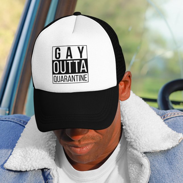 Gay Outta Quarantine | Lustigt Pride offert Keps (Skapare uppladdad)