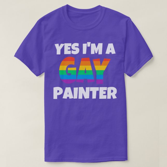 Gay Painter T Shirt (Design framsida)