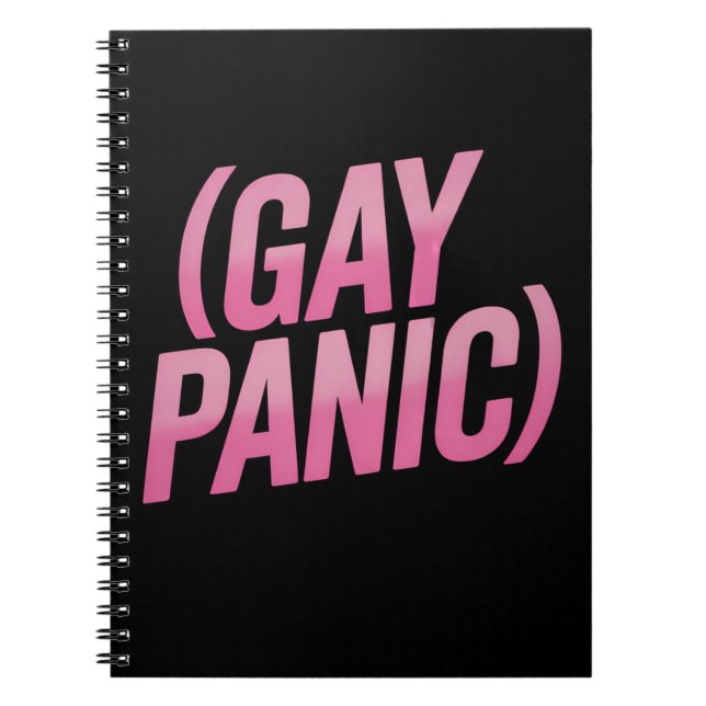 Gay Panic LGBTQ Protest Pride Anteckningsbok (Framsidan)
