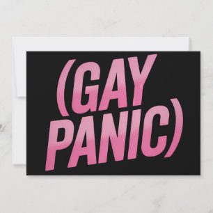 Gay Panic LGBTQ Protest Pride Inbjudningar