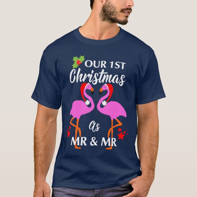 Gay Par Första jul som Mr & Mr Graphic Tröja (Framsida)
