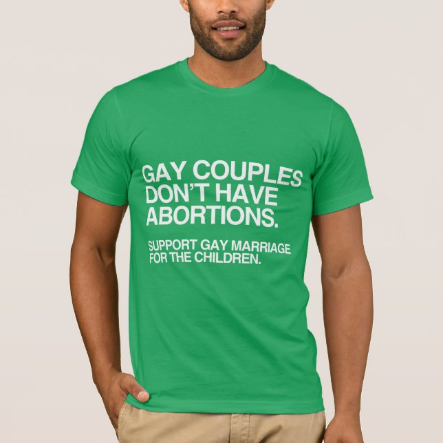 GAY PAR HAR INTE ABORTER -.png Tee Shirt (Framsida)