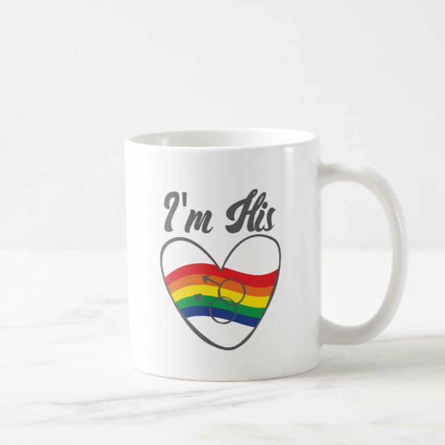 Gay Par matchande HBT I är Hans Gay pride Kaffemugg (Höger)