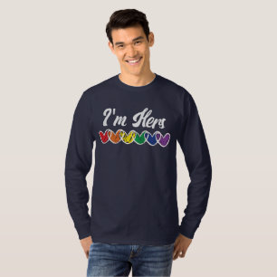 Gay Par Matching LGBT Im Hers Gay pride T Shirt