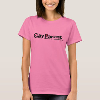 Gay Parent Magazine 2 färg logotyp shirt Tee Shirt