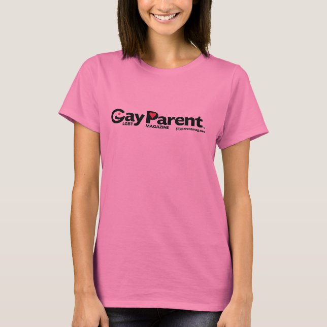 Gay Parent Magazine 2 färg logotyp shirt Tröja (Framsida)