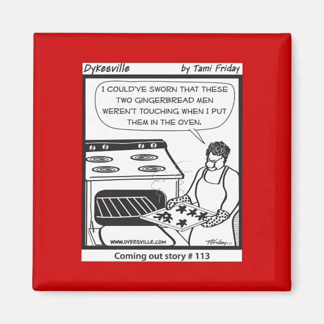 Gay pepparkaksgubbes magnet (Framsidan)