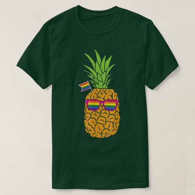 Gay Pineapple Funny Fruit LGBT Pride Gift T Shirt (Design framsida)
