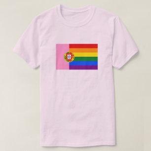 GAY PORTUGAL OCH RAINBOW FLAGGA TRÖJA