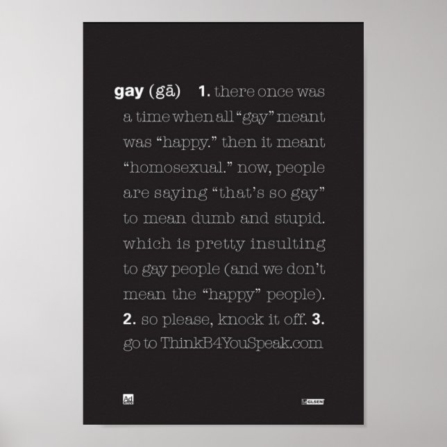 Gay Poster (Framsidan)