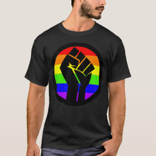 Gay Power Gay pride Rainbow Fist T Shirt