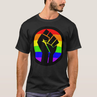Gay Power Gay pride Rainbow Fist T Shirt
