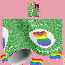 Gay Pride Afrikansk Ängel Julflagga Personlig