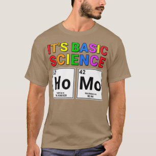 Gay pride Ally Homo Det är grundvetenskapen Period T Shirt