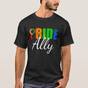 Gay pride Ally Lila T Shirt LGBT Gay Rak Al Al
