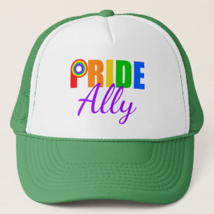 Gay pride Ally Rainbow Truckerkeps