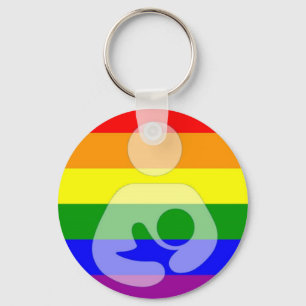 Gay pride Amning/ amning Nyckelring