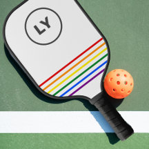 Gay pride Anpassningsbar Initialer stripe | Vit