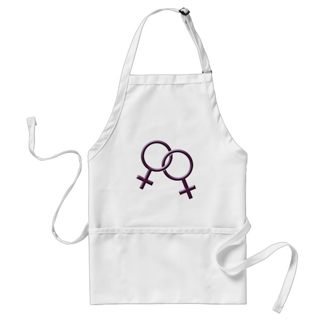 Gay pride Apron Women's Samma-Sex Kärlek BBQ Apron Förkläde (Framsidan)
