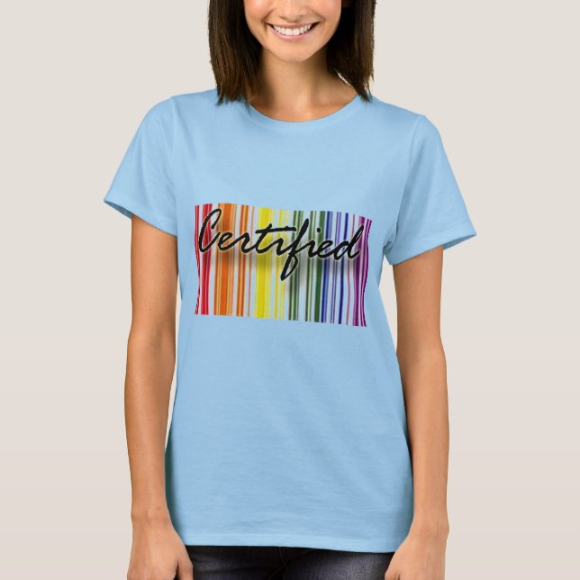 GAY PRIDE Auktoriserad RAINBOW T-Shirt (Framsida)