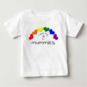 Gay pride Baby I Kärlek mina 2 minuter regnbågssky T Shirt
