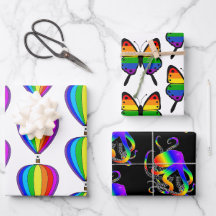 Gay pride-ballong, oktopus butterfly-regnbåge