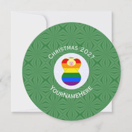 Gay pride Blonde Angel-Personligen Juli Flagga Inbjudningar