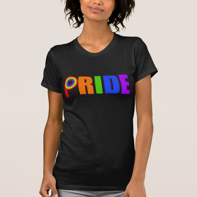 Gay pride Bold Bevackra Rainbow Brev T Shirt (Framsida)