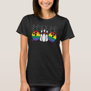 Gay pride Bowling Rainbow Flagga Lgbtq Bowlareare  T Shirt